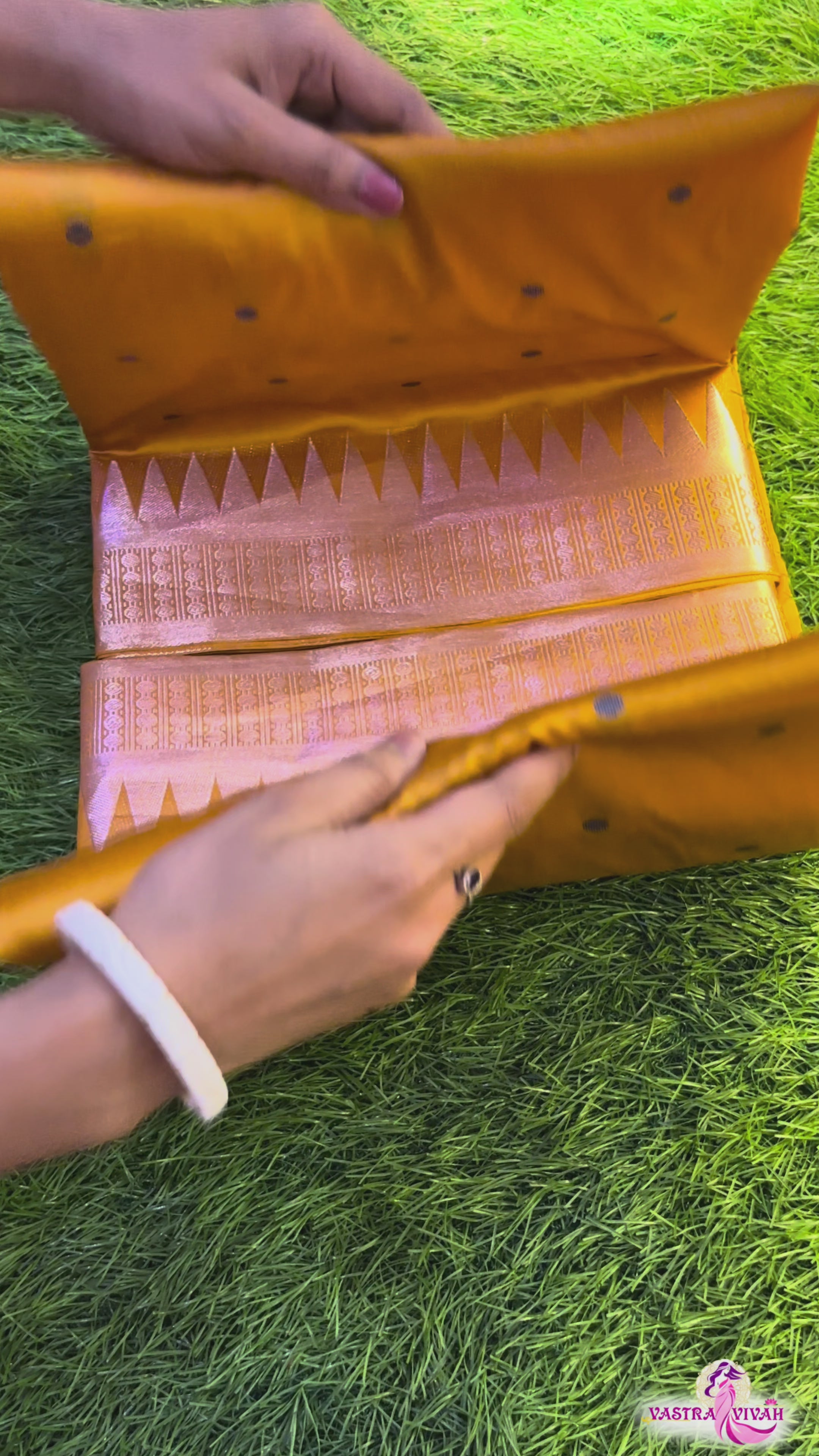 ORANGE SILK SAREE