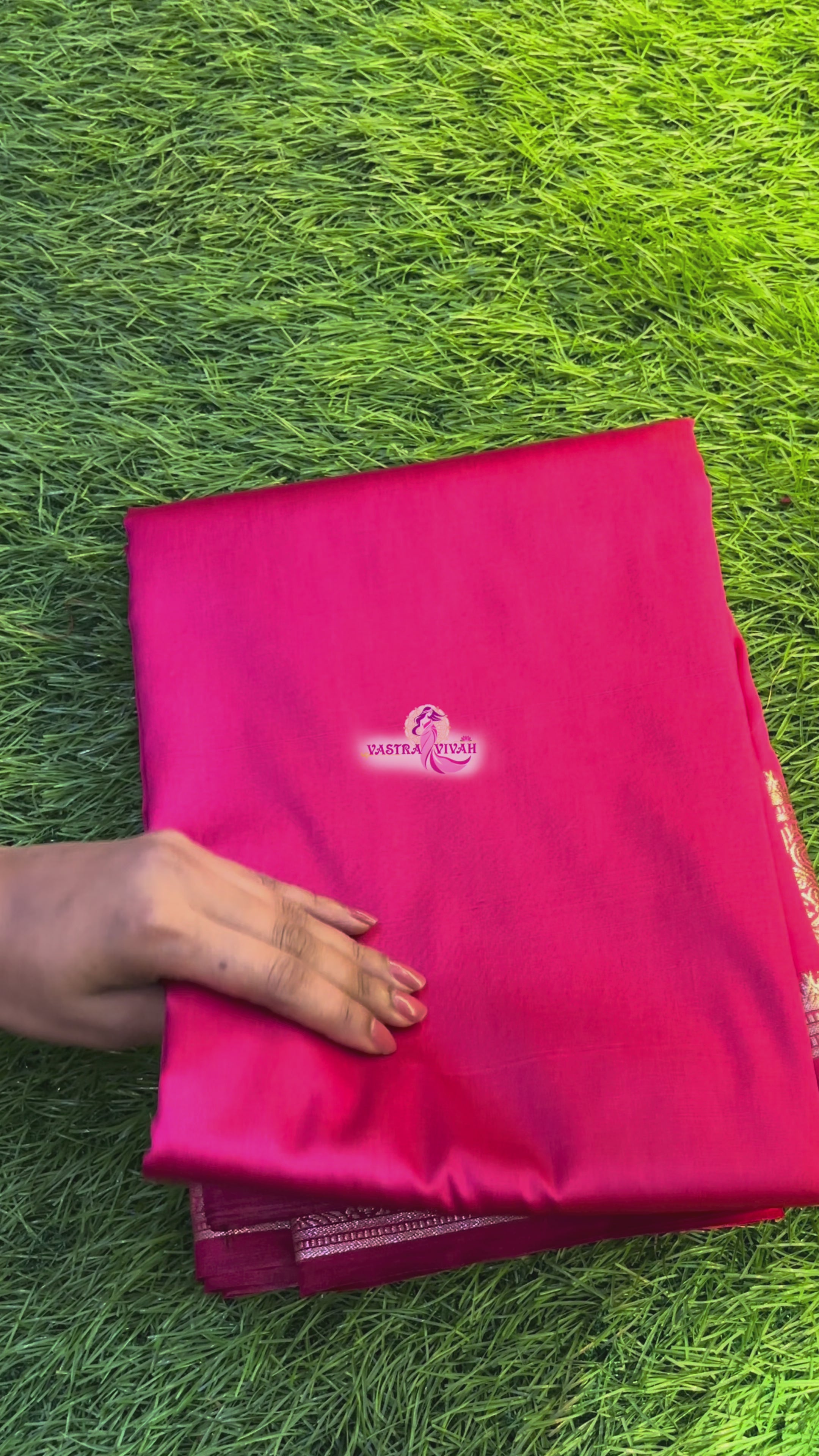 RANI PINK SILK SAREE