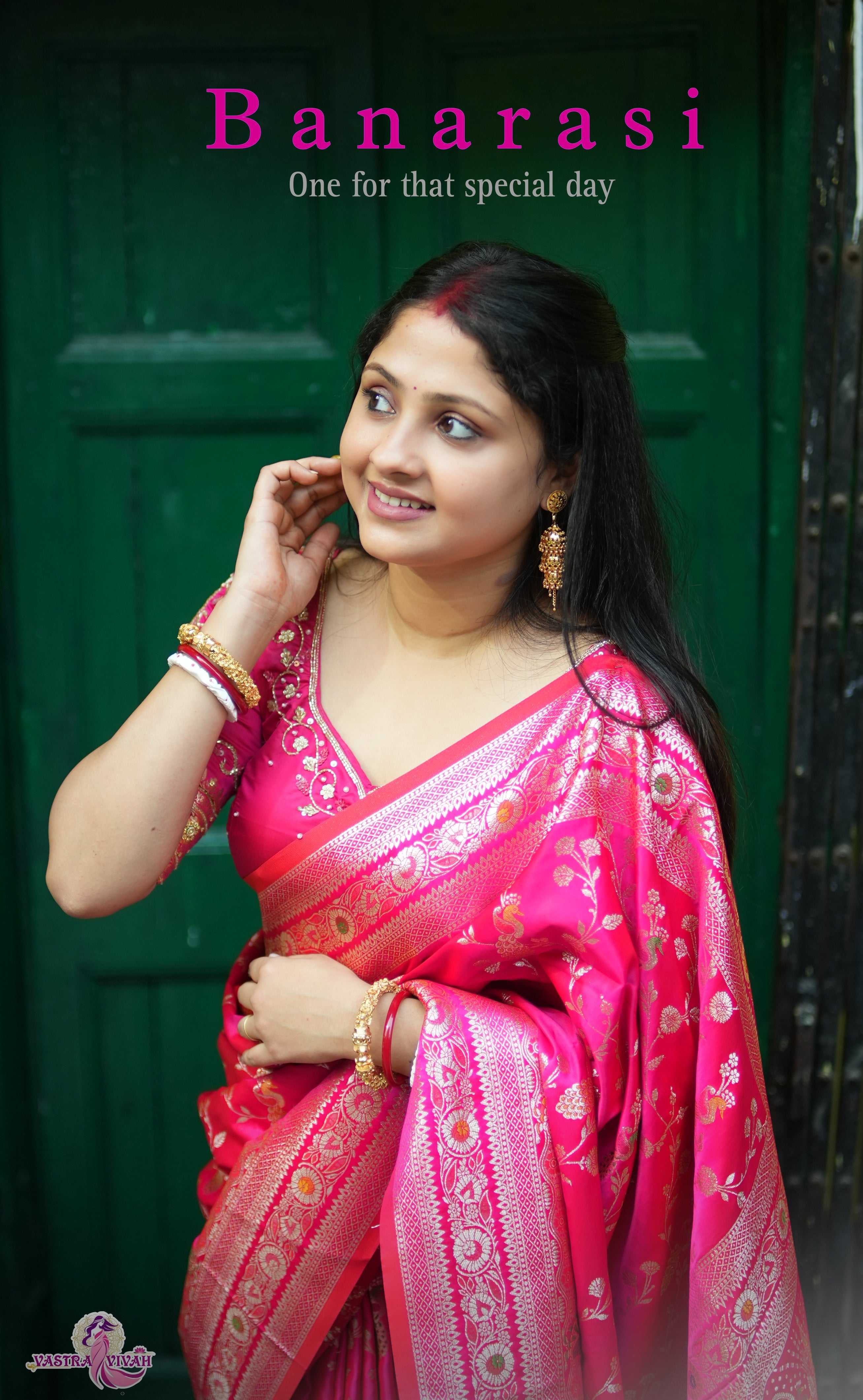 ROYAL PINK BANARASI SILK SAREE