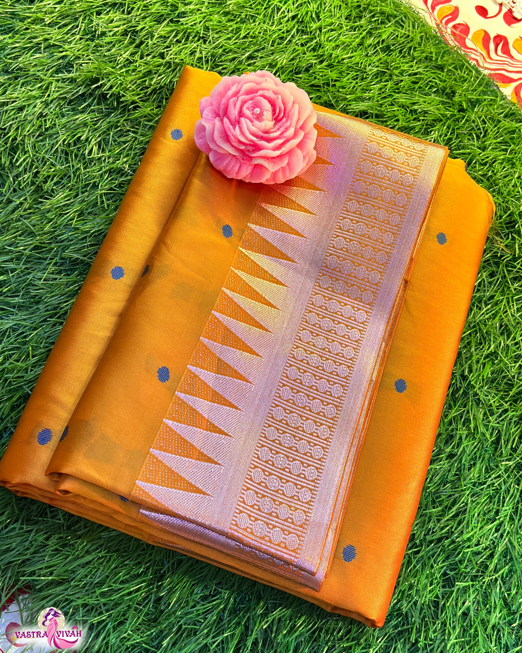 ORANGE SILK SAREE