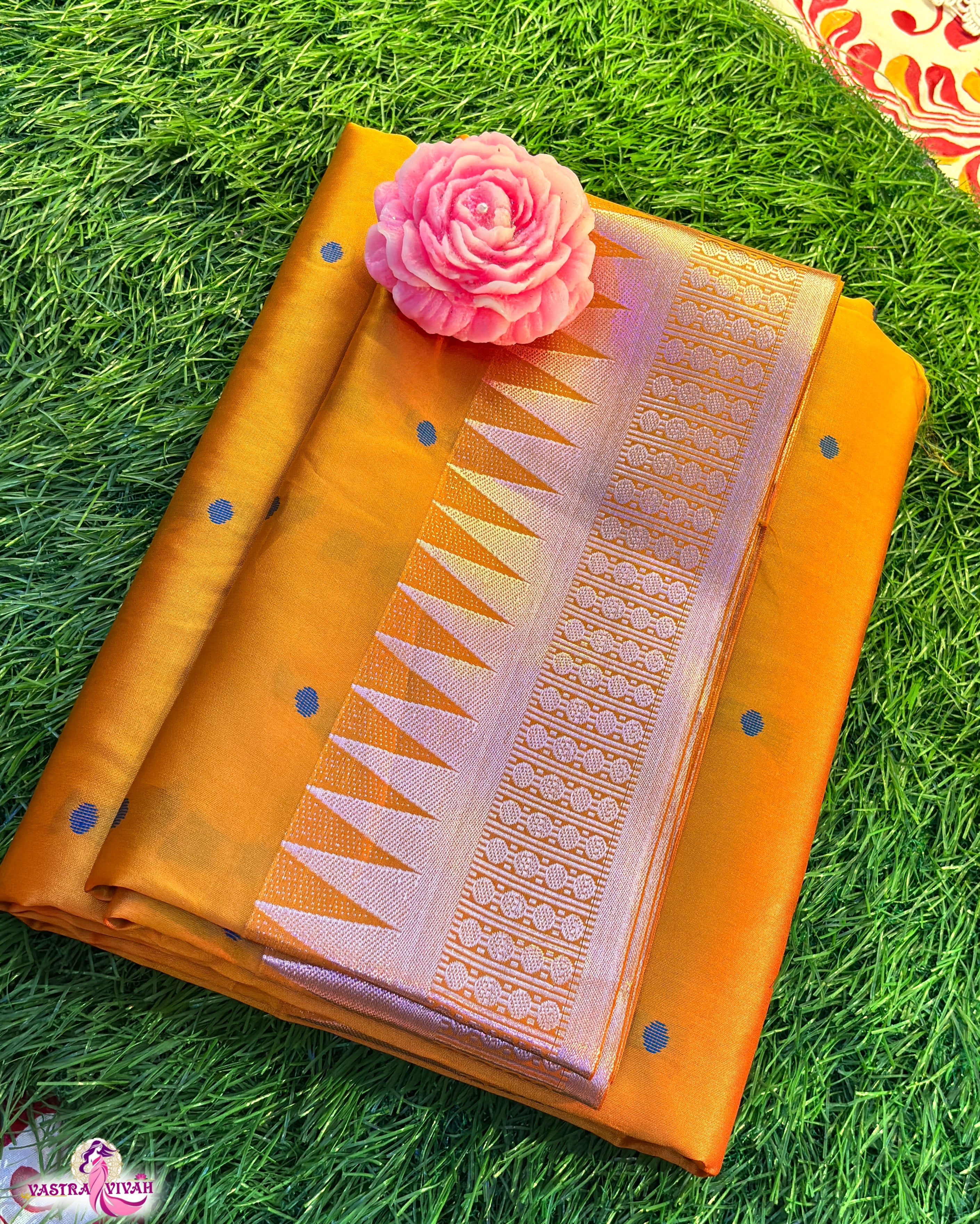 ORANGE SILK SAREE