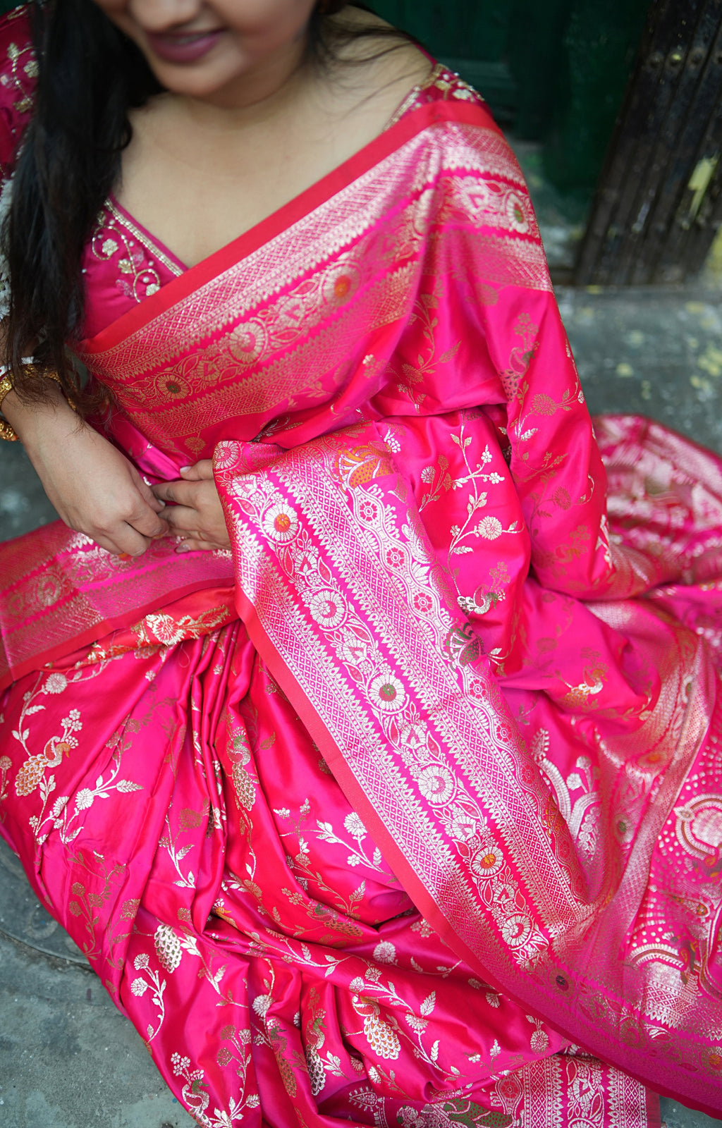ROYAL PINK BANARASI SILK SAREE