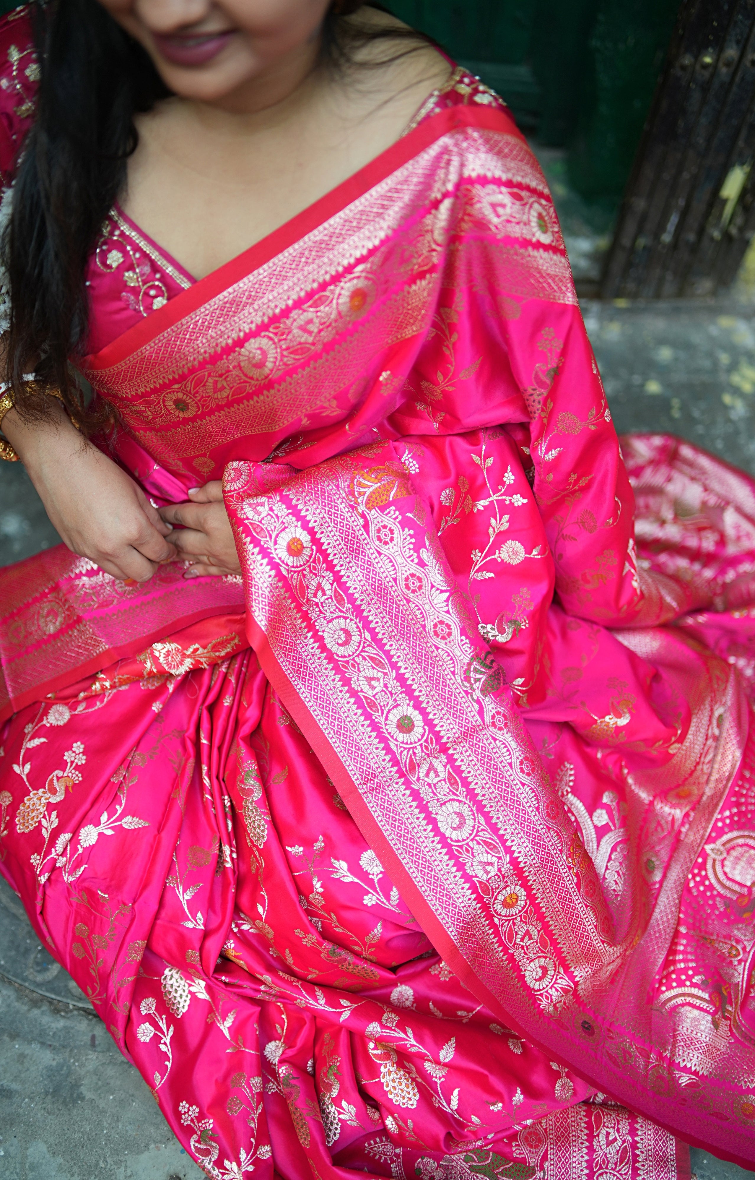 ROYAL PINK BANARASI SILK SAREE