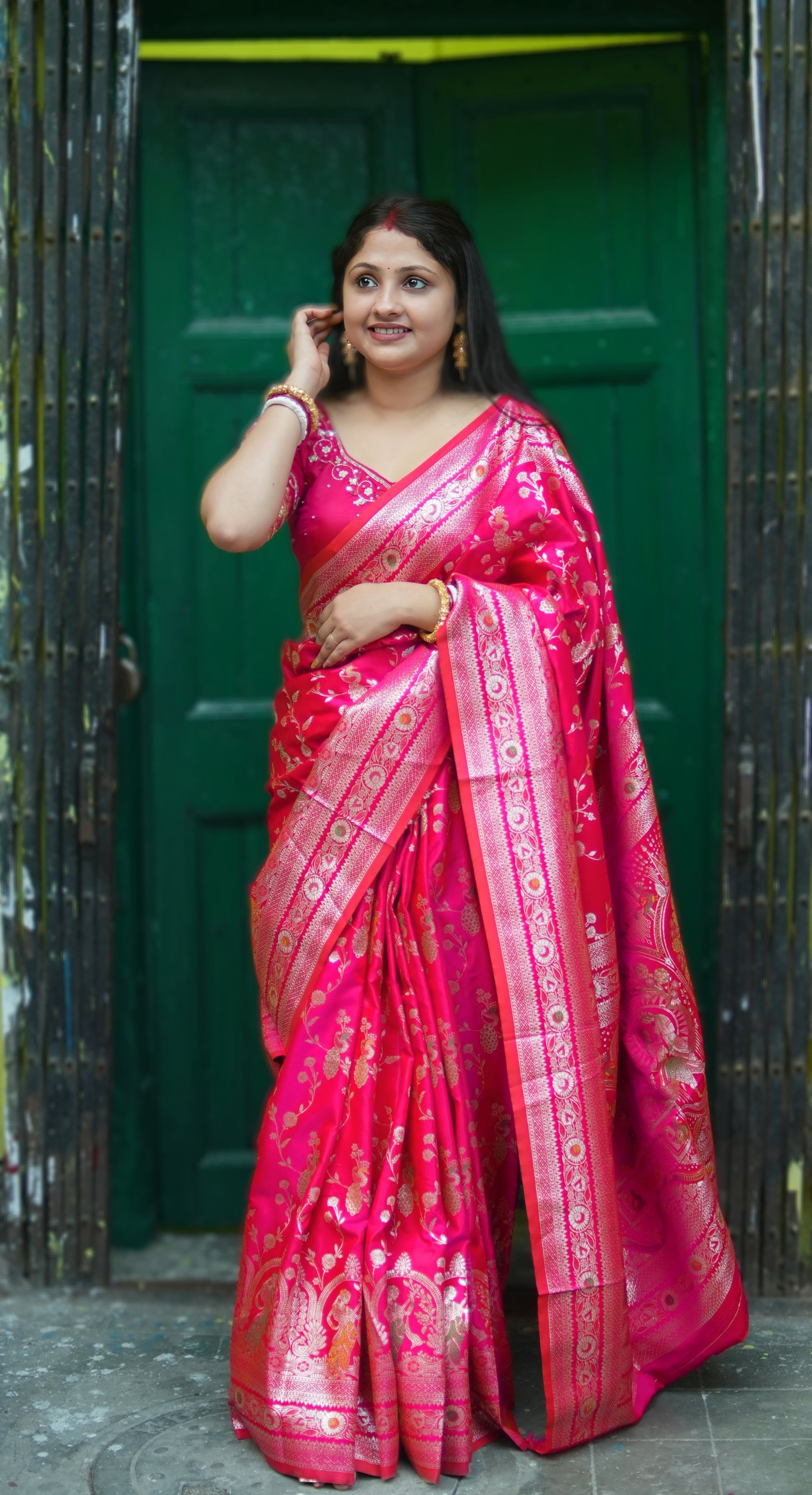 ROYAL PINK BANARASI SILK SAREE