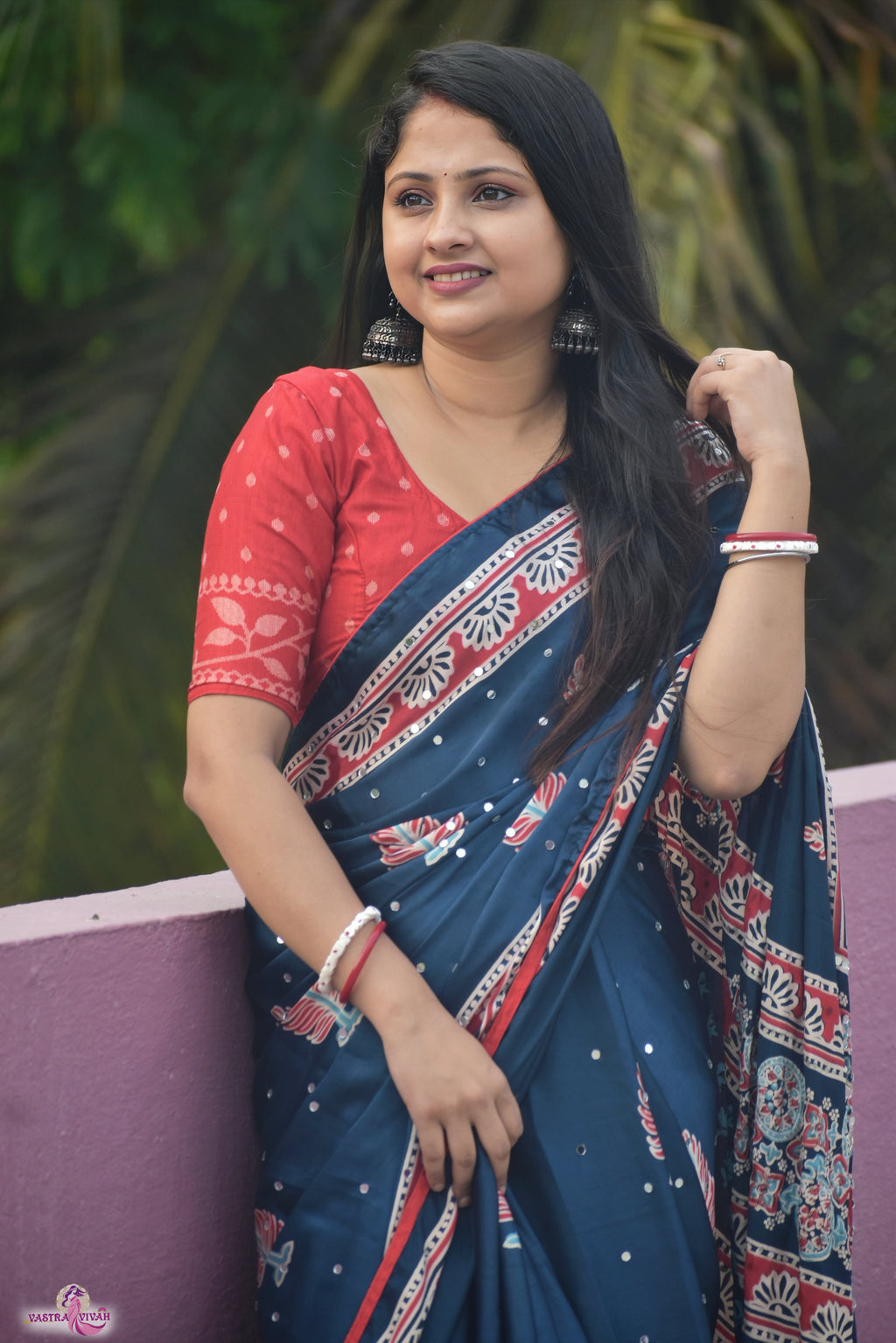 MODAL AJRAKH SAREE
