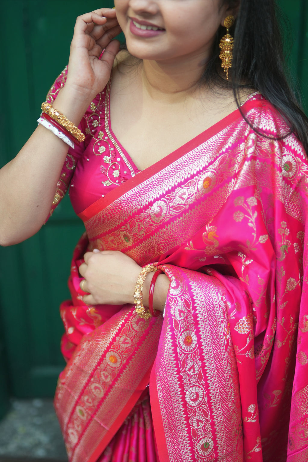 ROYAL PINK BANARASI SILK SAREE