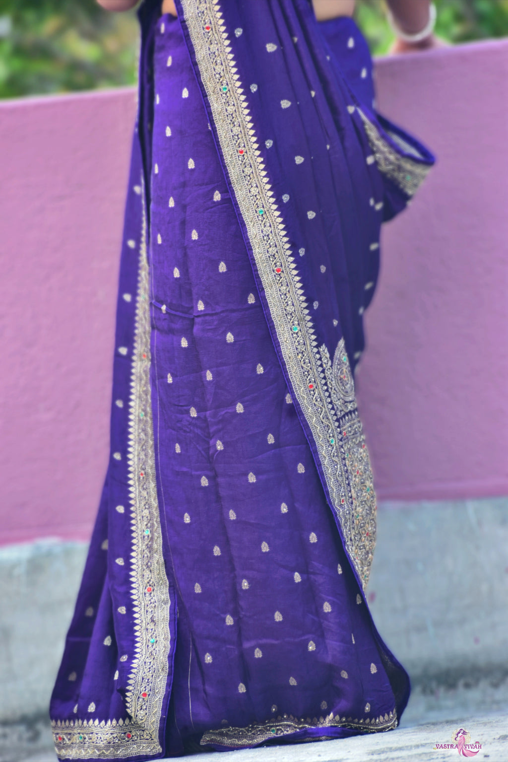 PURPLE DOLA SILK SAREE
