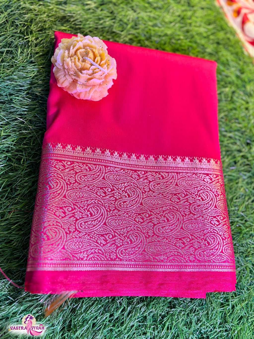 RANI PINK SILK SAREE