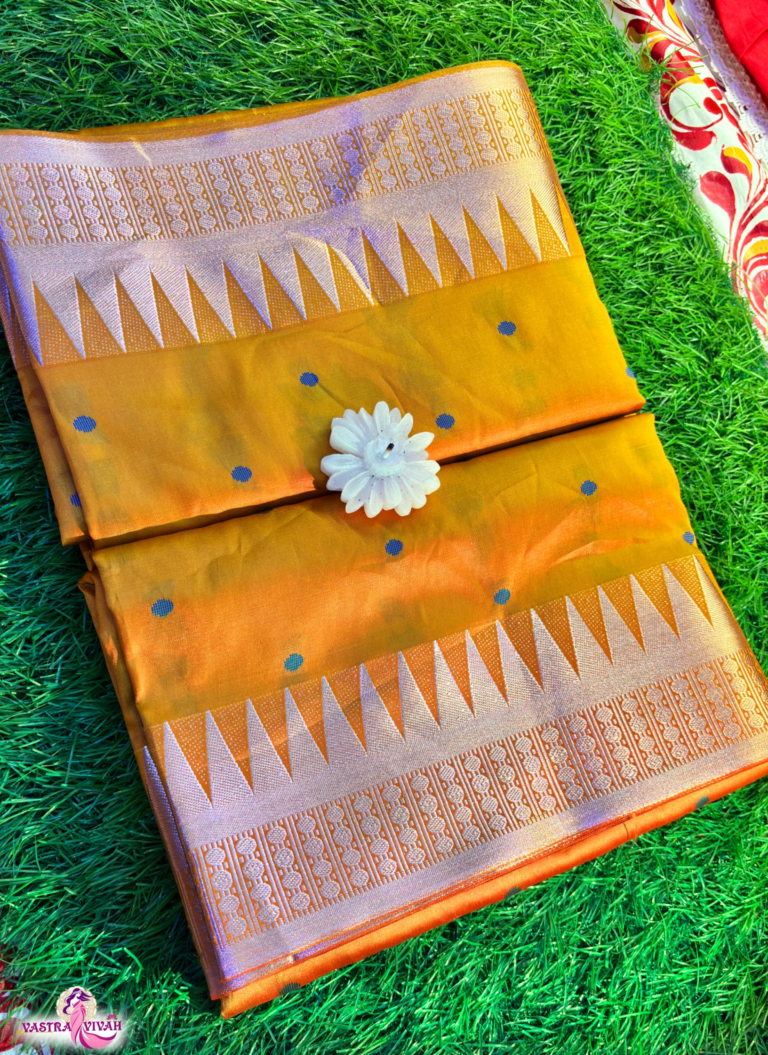ORANGE SILK SAREE