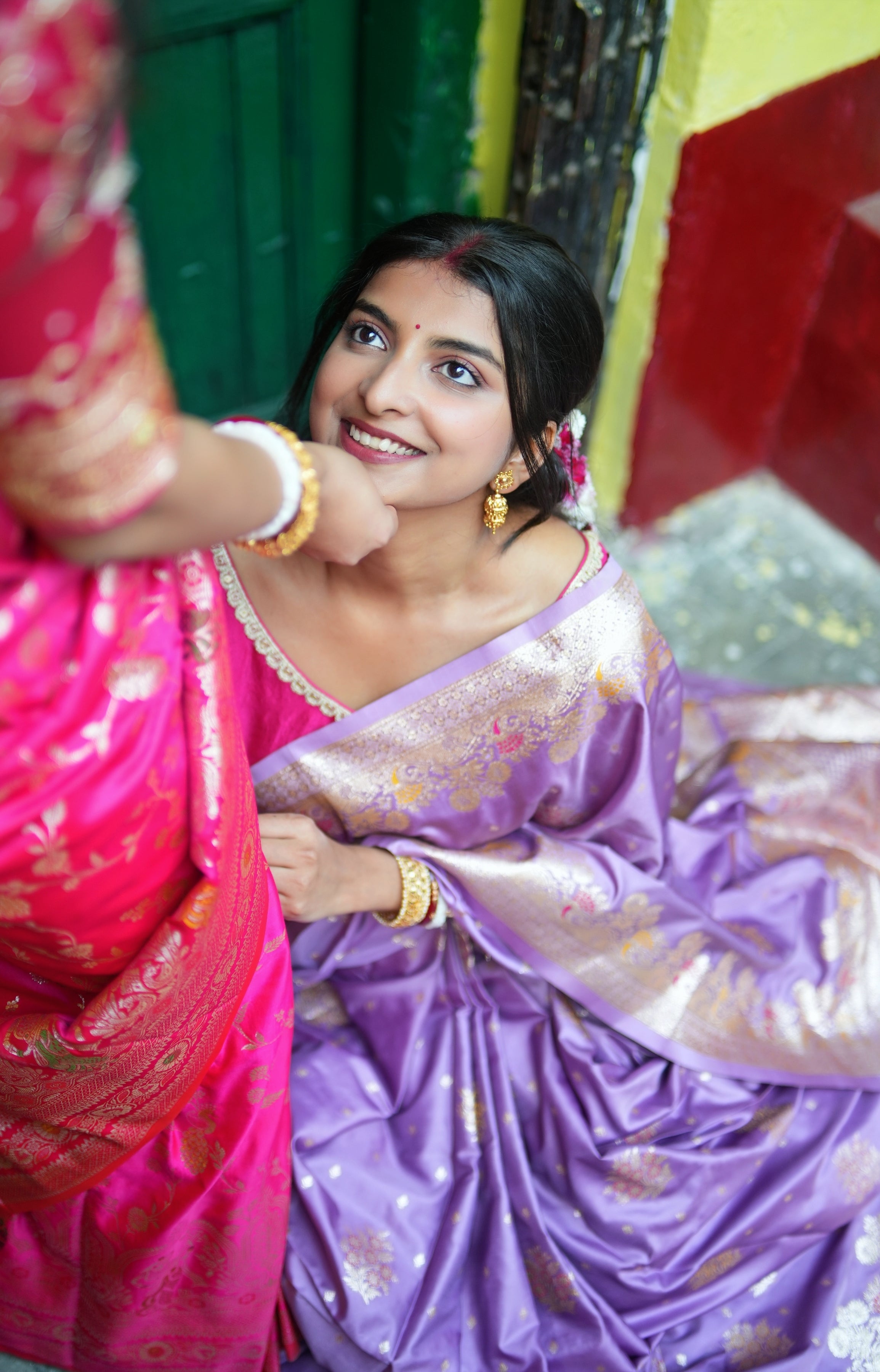 LAVENDER BANARASI SILK SAREE