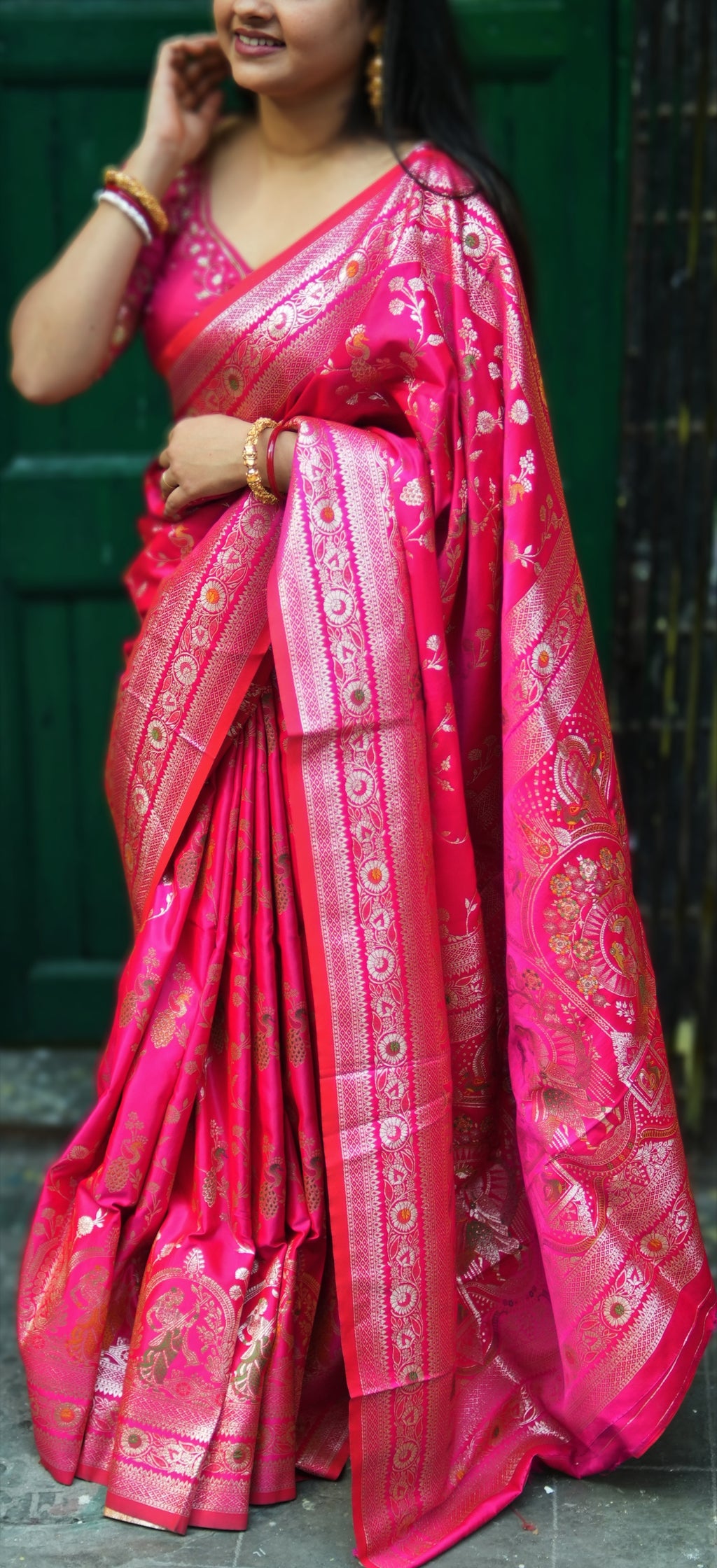 ROYAL PINK BANARASI SILK SAREE