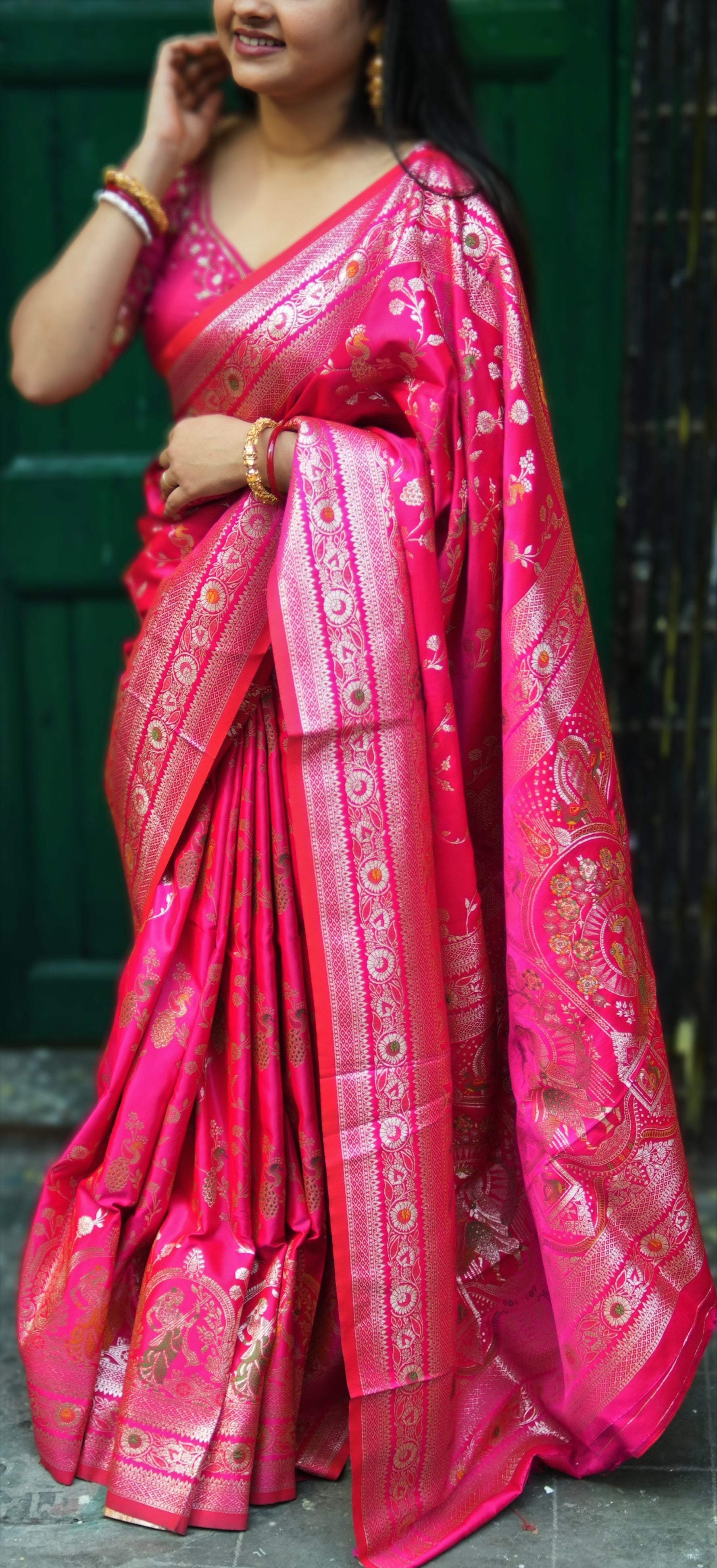 ROYAL PINK BANARASI SILK SAREE