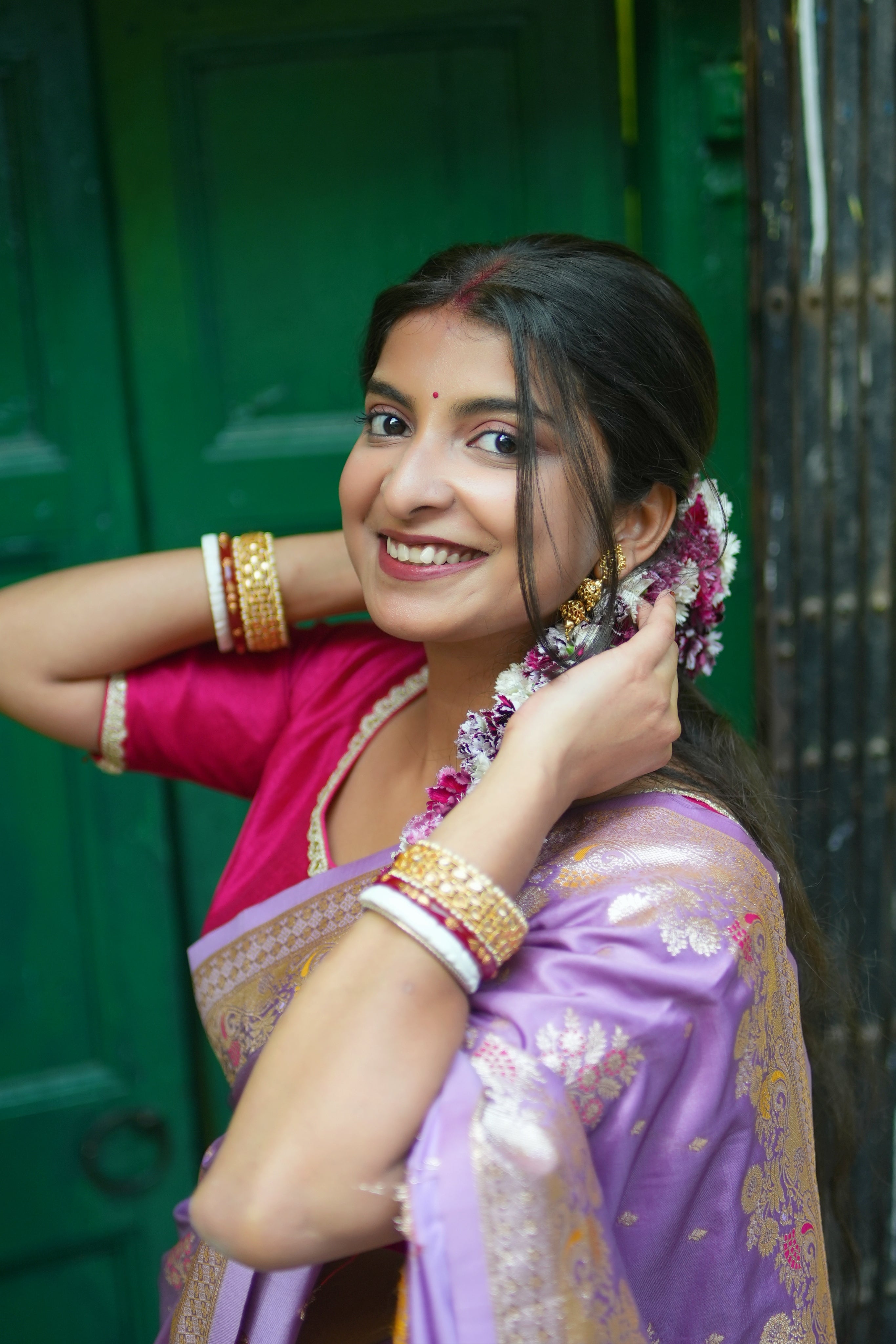 LAVENDER BANARASI SILK SAREE
